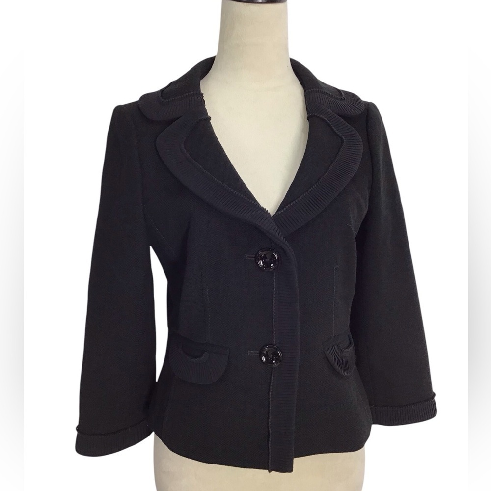 Ann Taylor Black Virgin Wool Blazer